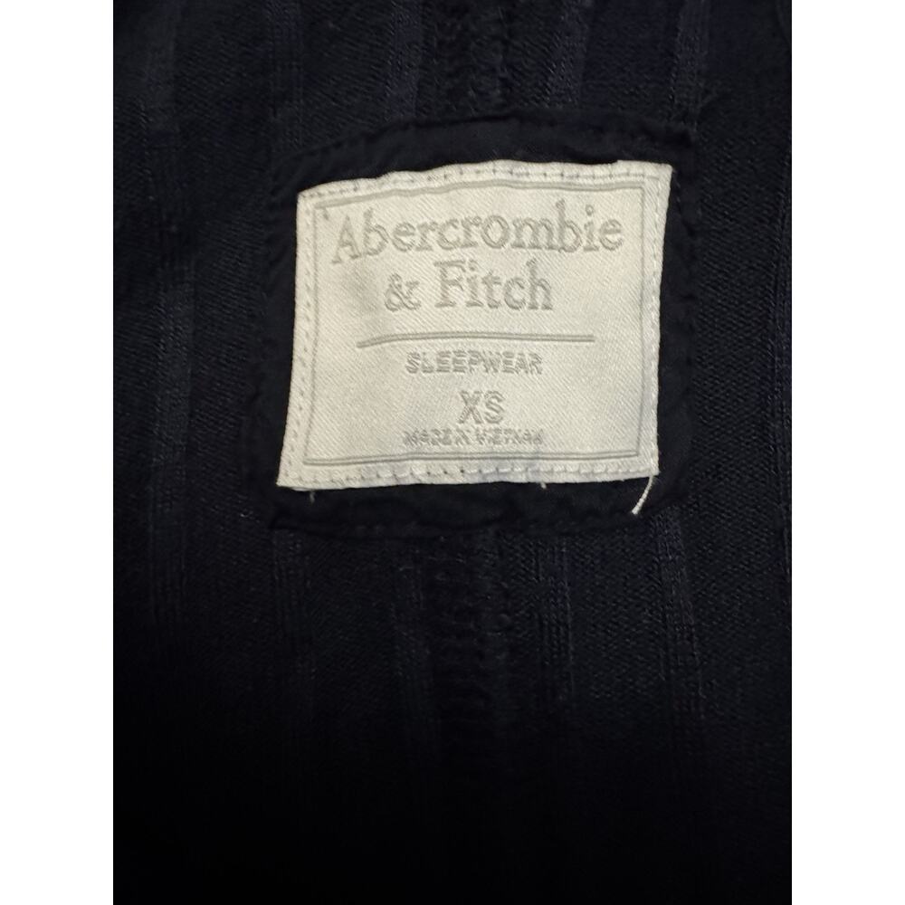 Abercrombie & Fitch Navy Ribbed Fleece Lined Hood Long Sleeve Romper Size XS - Picture 7 of 8